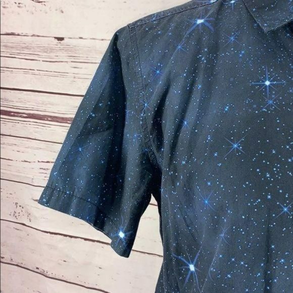 Dr. Who Men's Blue Time Machine Button Down‎ Short Sleeve Shirt Size Small - Picture 5 of 9